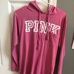 PINK hooded long sleeve